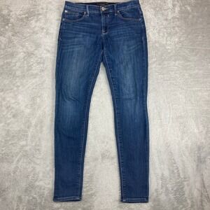 Express Jeans Women's Mia Mid Rise‎ Legging Blue Denim Size 6R